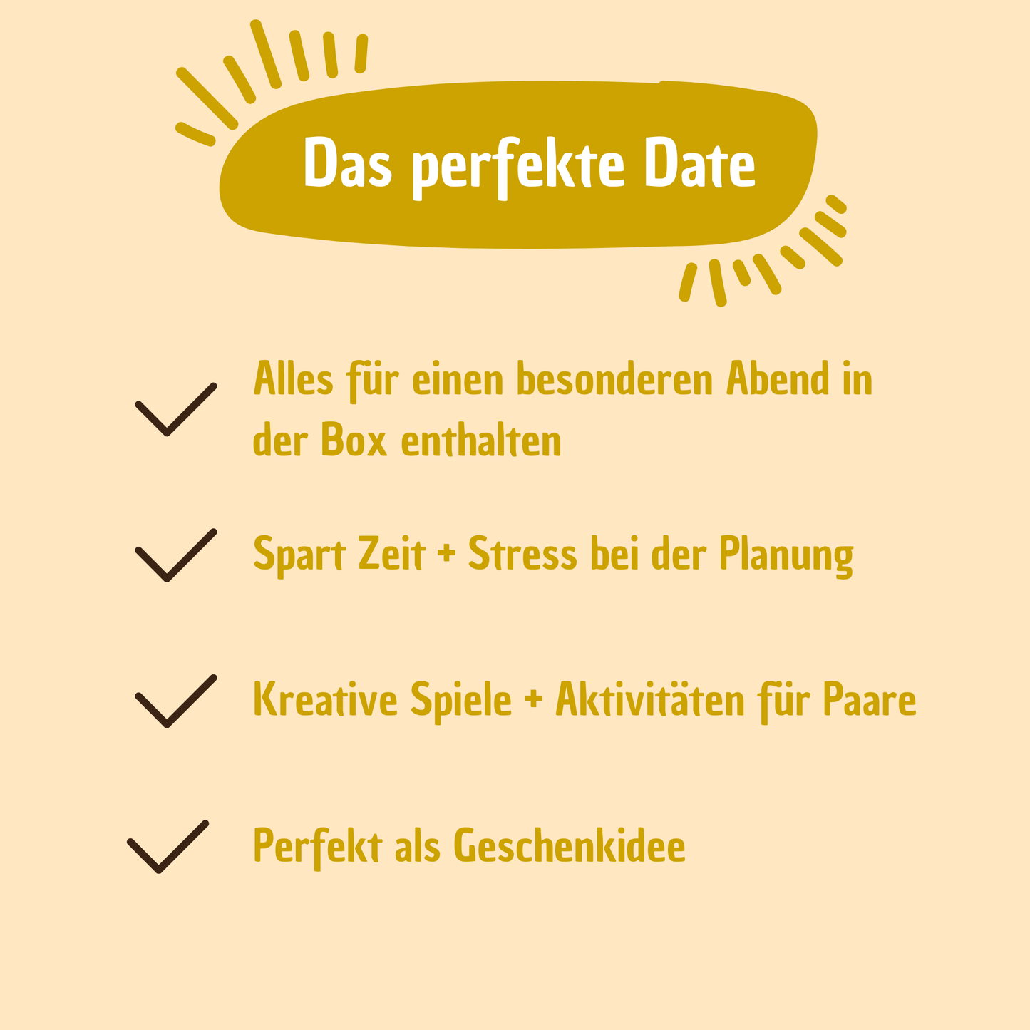 Das perfekte Date: Kreative Spielideen, Perfekt als Geschenk, Alles für einen tollen Abend enthalten, Spart Zeit und Stress